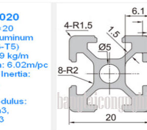 Nhôm định hình 20×20