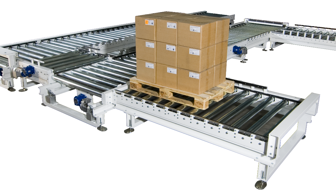 Hệ thống băng tải con lăn chuyển hàng hóa tổng hợp